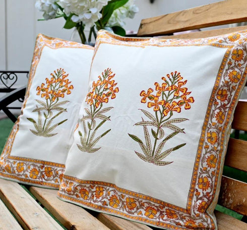 Hand Block Printed Pure Cotton Cushion Covers (CU17)
